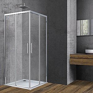 Душевой уголок Vincea SOFT VSS-3SO100CL 100x100 стекло прозрачное/профиль хром купить в интернет-магазине Sanbest