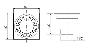 Душевой трап Migliore Bangkok ML.RIC-10.104.RA медь купить в интернет-магазине Sanbest