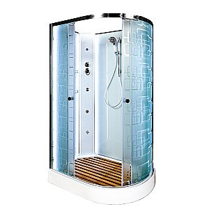 Душевая кабина DTO ЕМ1512 N LED с гидромассажем 120х80 купить в интернет-магазине Sanbest