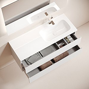 Тумба с раковиной Sancos Folk FL120W 120 Bianco для ванной в интернет-магазине Sanbest