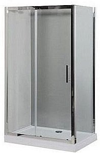 Душевой уголок Aquanet Delta NPE1131 160х80 стекло прозрачное/профиль хром купить в интернет-магазине Sanbest