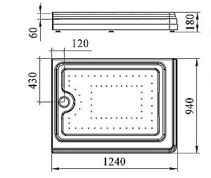 Душевой поддон FRA GRANDE Лоренцо Великолепный 120 Bronze купить в интернет-магазине Sanbest
