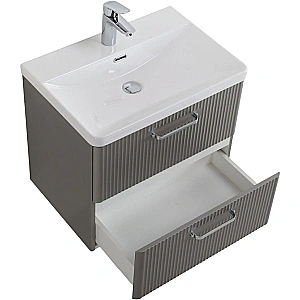 Тумба с раковиной BelBagno 50 DUE-500-2C-SO-SAT-P+BB-8076-3-50 сатин для ванной в интернет-магазине Sanbest