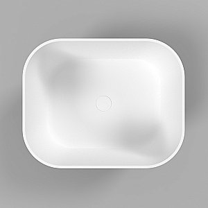 Раковина накладная WhiteCross Lazurit 50 0713.050040.20100 черная матовая, белая матовая купить в интернет-магазине Sanbest