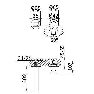 Смеситель для раковины Cezares Nautic BLI2-BIO купить в интернет-магазине сантехники Sanbest