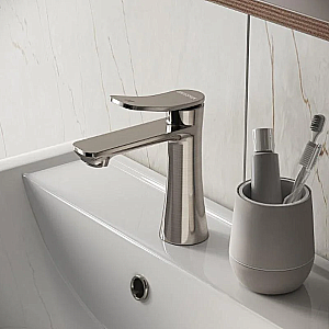 Смеситель для раковины Grossman Advans 510.K35.09.120 брашированный никель купить в интернет-магазине сантехники Sanbest