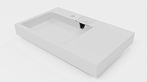 Раковина Azario Ritsa NEW 80 CS00093810 белая купить в интернет-магазине Sanbest