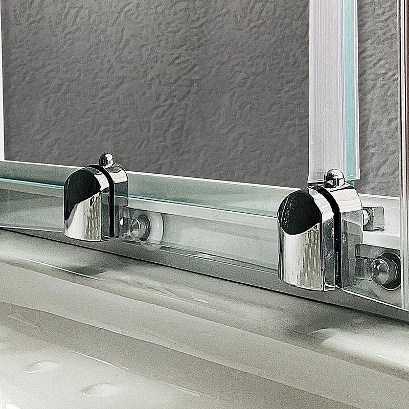 Душевой уголок Royal Bath RB100BK-T 100х100 прозрачный купить в интернет-магазине Sanbest