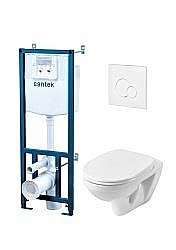 Унитаз подвесной Santek Бореаль 1WH302464 с инсталляцией, с крышкой микролифт купить в интернет-магазине Sanbest