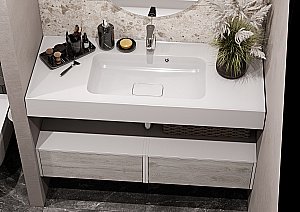 Раковина Акватон Ричмонд 120 1A70583KRD010 белая купить в интернет-магазине Sanbest