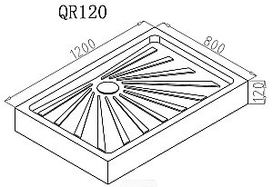 Душевой поддон CeruttiSpa QR121 80x120 купить в интернет-магазине Sanbest