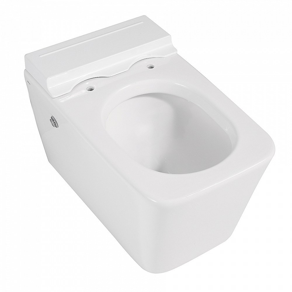 Унитаз подвесной ABBER Rechteck AC1202P импульсный смыв, с крышкой микролифт купить в интернет-магазине Sanbest