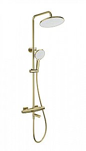 Душевая система с термостатом WONZON & WOGHAND NEO, Брашированное золото (WW-B3046-A1- BG) купить в интернет-магазине сантехники Sanbest