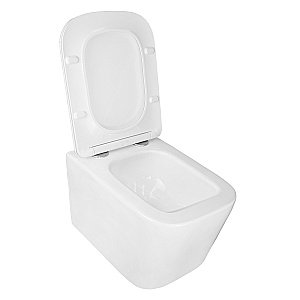 Унитаз подвесной Loranto Delphi 4551+91343 с инсталляцией, безободковый, смыв торнадо,с сиденьем микролифт, белый купить в интернет-магазине Sanbest