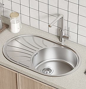 Кухонная мойка Iddis Suno SUN77SDi77 77 сатин купить в интернет-магазине сантехники Sanbest