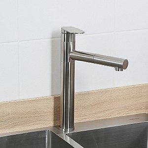 Смеситель для кухни Melana Stello 610303 сатин купить в интернет-магазине сантехники Sanbest