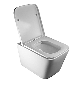 Унитаз подвесной Elghansa Monterno RQ-5035 белый, безободковый, с крышкой микролифт купить в интернет-магазине Sanbest