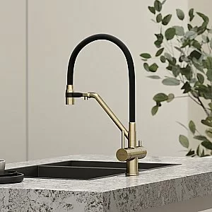 Смеситель для кухни Sancos Dora SC4003BG брашированное золото купить в интернет-магазине сантехники Sanbest