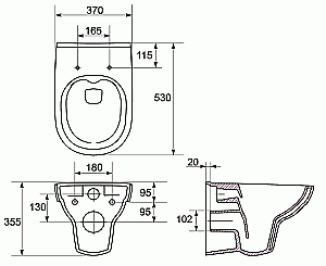Унитаз подвесной Cersanit CITY CO DPL EO slim c инсталляцией LINK PRO/кнопка ESTETICA белая-хром, с крышкой микролифт, безободковый купить в интернет-магазине Sanbest
