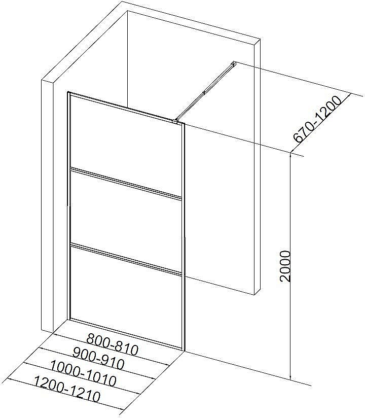 Душевое ограждение Aquanet SW 80 SW-800CT стекло прозрачное/профиль хром купить в интернет-магазине Sanbest