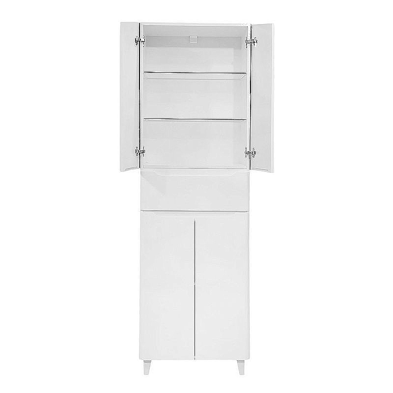 Пенал напольный Azario LOTOS 60 CS00106435 белый для ванной в интернет-магазине сантехники Sanbest