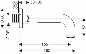 Излив для ванны Axor Citterio 39410000 купить в интернет-магазине сантехники Sanbest
