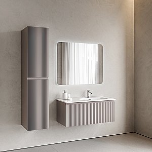 Тумба с раковиной Sancos Snob R 1.0 SNR1.0100LSM/SNR1.0100RSM Doha Soft для ванной в интернет-магазине Sanbest