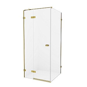 Душевой уголок NEW TRENDY AVEXA GOLD BRUSHED 100x120 стекло прозрачное/профиль золото купить в интернет-магазине Sanbest