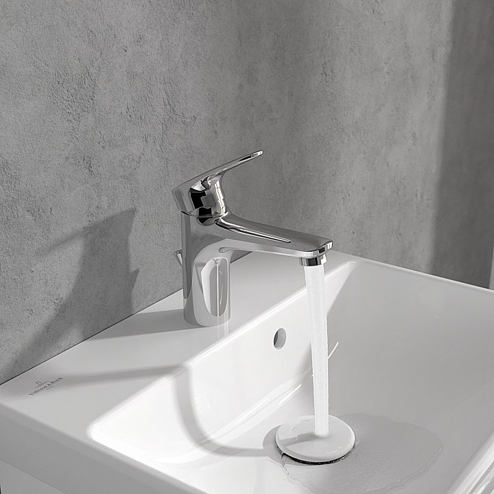 Смеситель для раковины Villeroy&Boch O.novo Start TVW10510111061 хром купить в интернет-магазине сантехники Sanbest