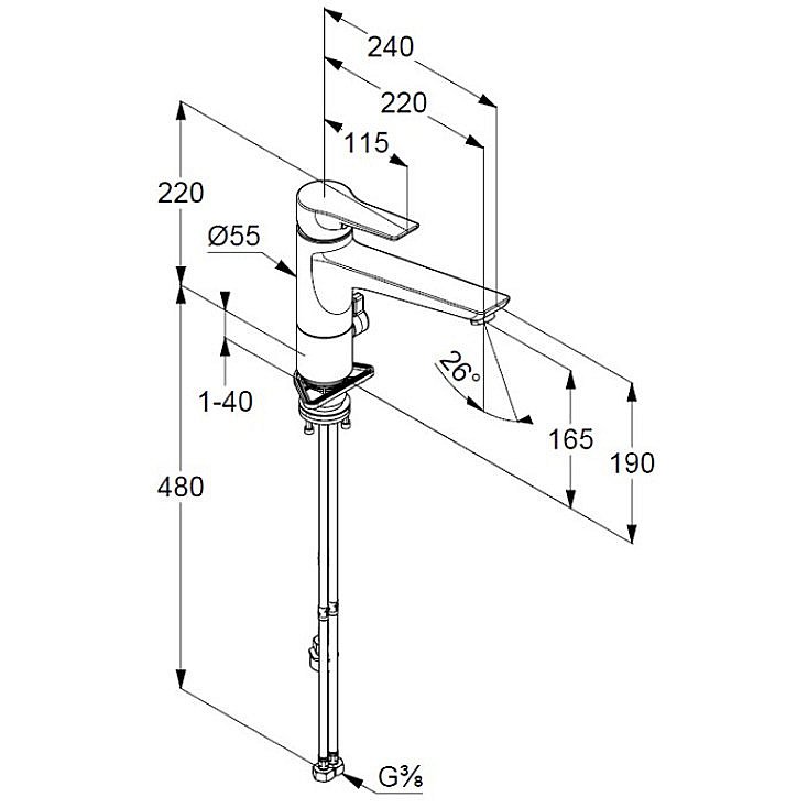 Смеситель для кухни Kludi Mix Multi 329070575 хром купить в интернет-магазине сантехники Sanbest