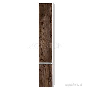 Пенал Акватон Капри темное дерево для ванной в интернет-магазине сантехники Sanbest