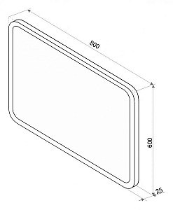 Зеркало Misty Стайл D1 80x60 в ванную от интернет-магазине сантехники Sanbest
