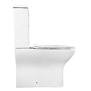 Унитаз напольный Azario Fresco AZ-8302 белый, безободковый, с бачком, с крышкой микролифт купить в интернет-магазине Sanbest