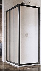 Душевой уголок Ravak Supernova ASDP3+APSS 130х90 профиль черный/стекло матовое купить в интернет-магазине Sanbest