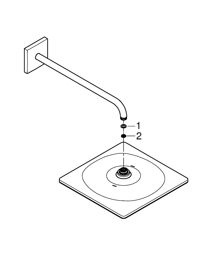 Душевая система Grohe Eurocube 25238000 хром купить в интернет-магазине сантехники Sanbest