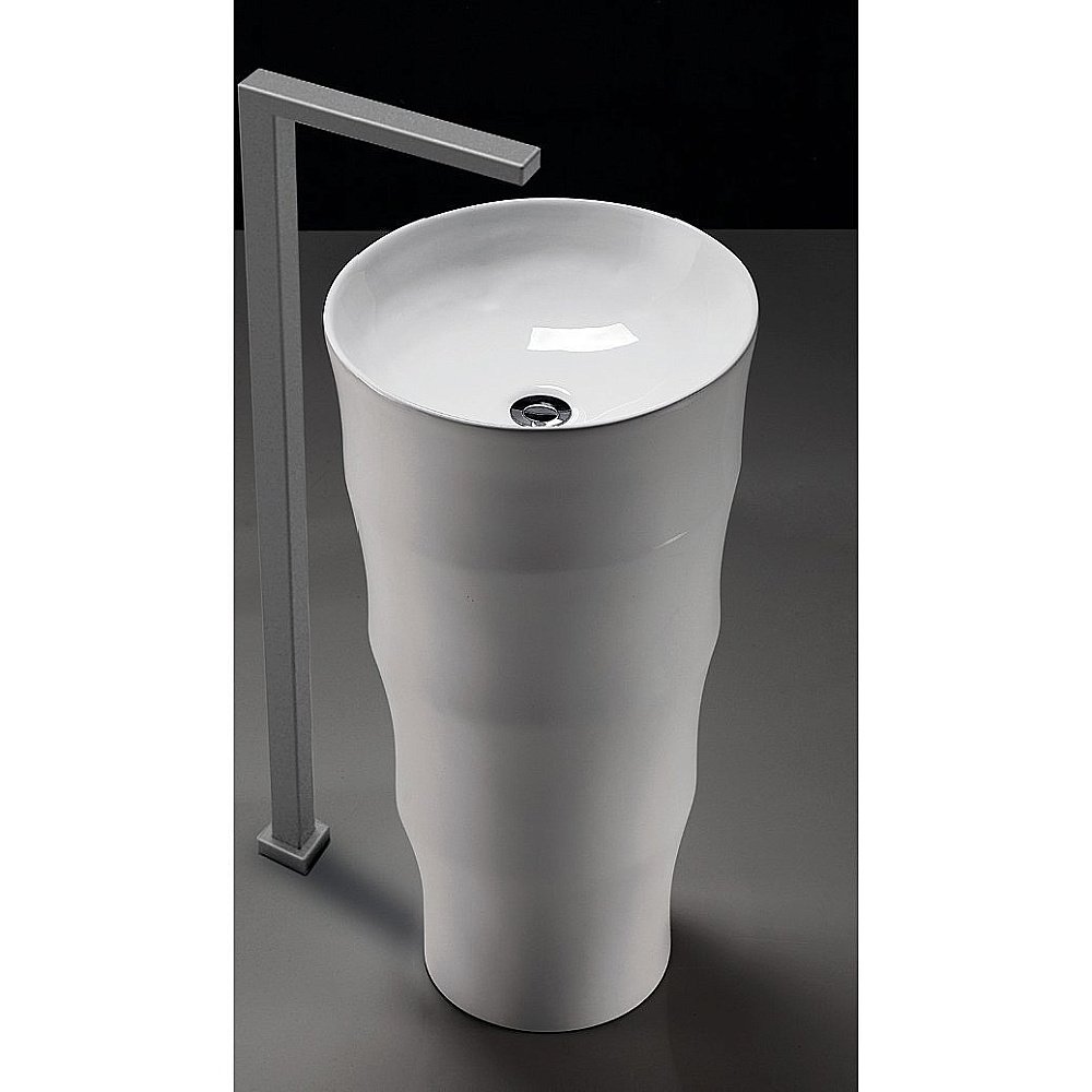 Раковина напольная CeramaLux N 42 G-309 белая купить в интернет-магазине Sanbest