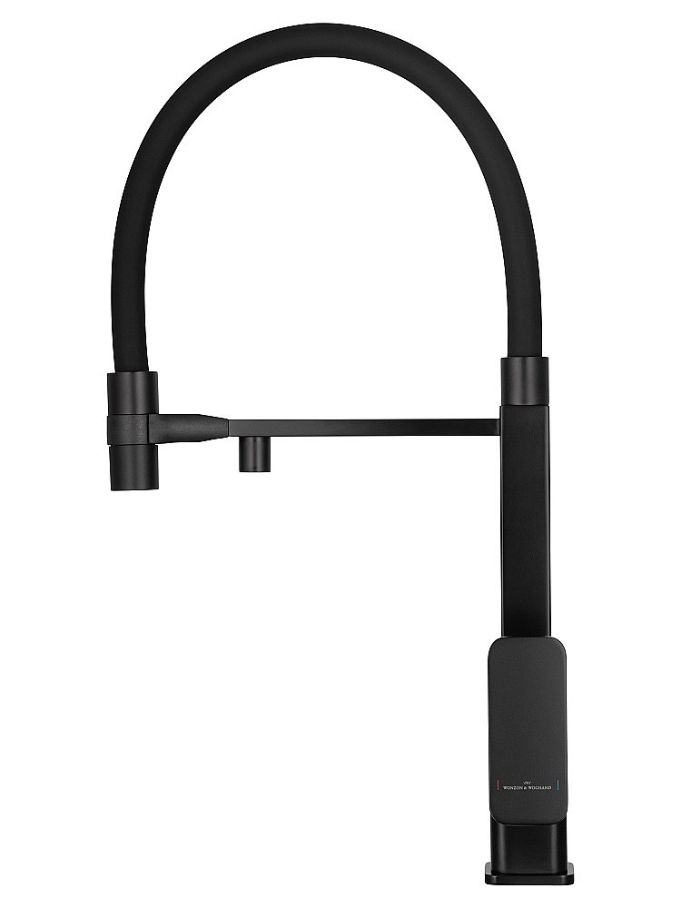 Смеситель для кухни WONZON & WOGHAND WW-88458012-MB черный матовый купить в интернет-магазине сантехники Sanbest