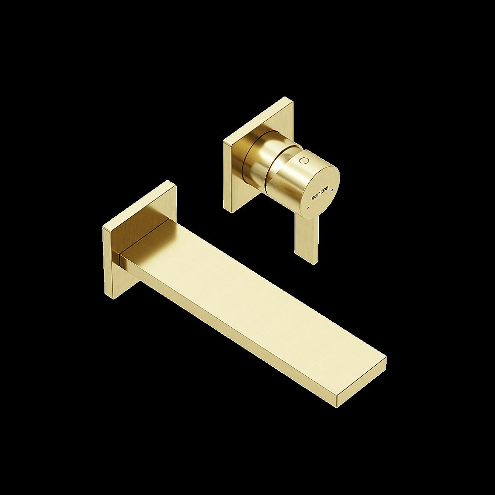 Смеситель для раковины Sancos Linn SC9021BG брашированное золото купить в интернет-магазине сантехники Sanbest