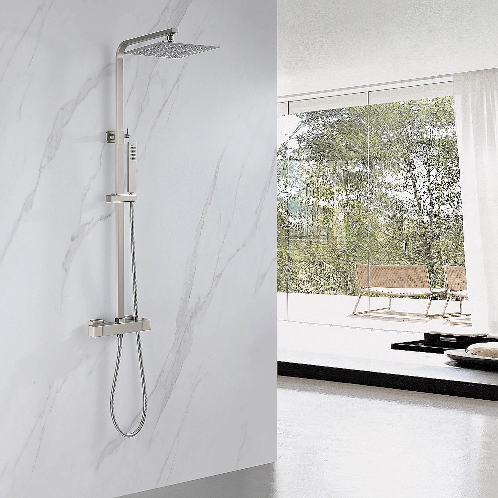 Душевая система ABBER Daheim AF8260SPL сатин купить в интернет-магазине сантехники Sanbest