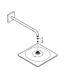 Душевая система Grohe Eurocube 25238000 хром купить в интернет-магазине сантехники Sanbest