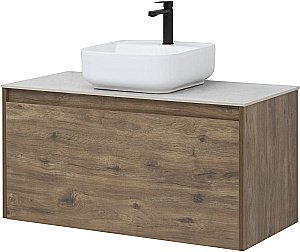 Тумба с раковиной Aquanet Nova Lite 249520 100 дуб рустикальный для ванной в интернет-магазине Sanbest