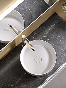 Тумба с раковиной Sancos SNOB R 100 со столешницей, белая матовый для ванной в интернет-магазине Sanbest