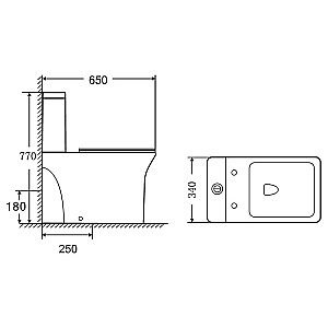 Унитаз напольный Azario Kashmir AZ-9143S белый, безободковый, с бачком, с крышкой микролифт купить в интернет-магазине Sanbest