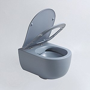 Унитаз Vincea Evo VT1-34SMO безободковый, с крышкой микролифт, океан матовый купить в интернет-магазине Sanbest