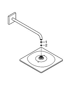 Душевая система Grohe Eurocube 25238000 хром купить в интернет-магазине сантехники Sanbest