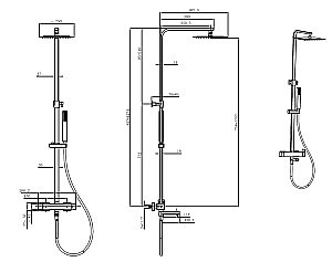 Душевая система Allen Brau Infinity 5.21029-31 купить в интернет-магазине сантехники Sanbest