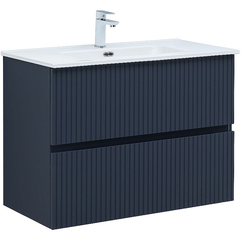 Тумба с раковиной Aquanet Джейн 90 313303 маренго для ванной в интернет-магазине Sanbest