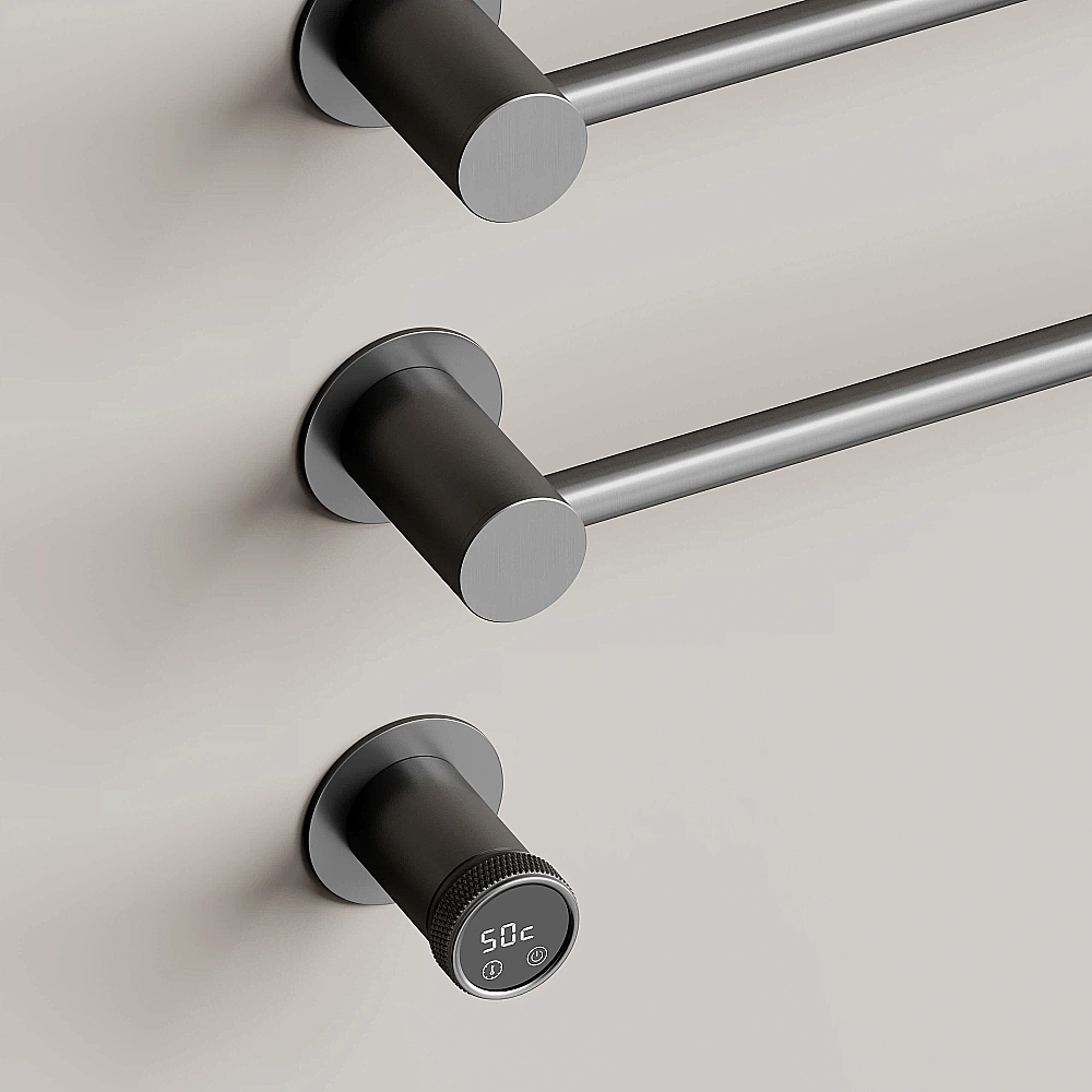 Полотенцесушитель электрический Sancos Linea SC14001GG вороненая сталь купить в интернет-магазине сантехники Sanbest