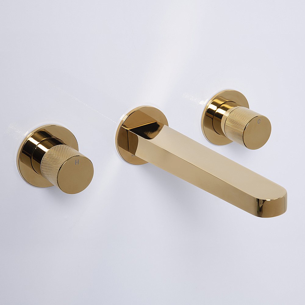 Смеситель для раковины WasserKRAFT Ems 7600 7645 золото купить в интернет-магазине сантехники Sanbest