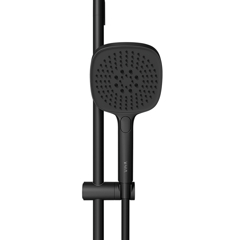 Душевой гарнитур VitrA Core Square A4591736EXP матовый черный купить в интернет-магазине сантехники Sanbest